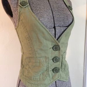 Army green Vest designed by Rubbish